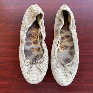 Sam Edelman women’s leather flat shoes size 8M